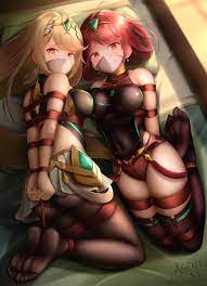 pyra and mythra (xenoblade chronicles and 1 more) drawn by agent_jack |  Danbooru