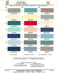 1958 Buick Auto Line Paint Chips Sheet Werkstatt