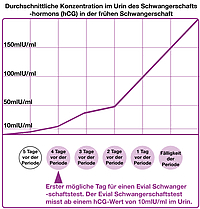 Wielange ist hcg im urin nachweisbar.bzw würde ein test pos anzeigen?? Schwangerschaftstest Evial Schwangerschaftstest Inopharm Gmbh