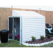 Yardsaver 4 X 7 Ft Steel Storage Shed Eggshell Walmart Com Outdoor Sheds Steel Sheds Steel Storage Sheds