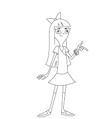 Ferb standing with arms crossed. Phineas And Ferb Coloring Pages Free Printable Coloring Pages For Kids