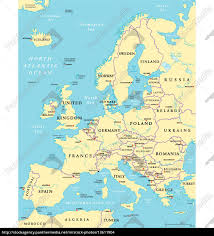 Auf der übersichtsseite der interaktiven europakarte stehen ihnen vorselektierte. Politische Landkarte Von Europa Lizenzfreies Foto 13611904 Bildagentur Panthermedia