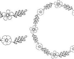 Vector illustration of bride's marriage ceremony wedding bridal floral bouquet of flowers. Black Clipart Black Flowers Handdrawn Wreath Clipart Etsy In 2021 How To Draw Hands Black Flowers Wreath Clip Art