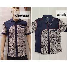 Tidak hanya sebatas dikalangan wanita dewasa saja memang. Batik Anak Cowok Kombinasi Jeans Kembaran Anak Ayah Shopee Indonesia
