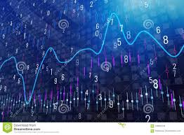 forex chart wallpaper stock image image of growth digits