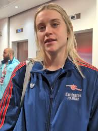 post match with goal scorer #alessiarusso #awfc #uwcl 👑