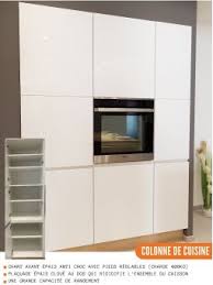 Colonne De Cuisine Pour Micro Onde Et Four Encastrable 2 Portes L 60 Cm