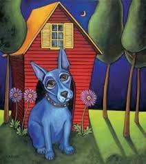 Josephine By Will Rafuse Odd Name For A Blue Dog Doghouse Hayvanlar