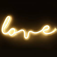 Xiyunte Love Neon Light Led Neon Sign Love Light Wall Decor Battery Or Usb Powered White Love Neon Signs Light Up For Sign Lighting Neon Signs Love Neon Sign