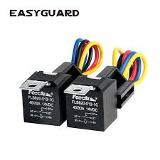 Locating the fuel pump relay iv. Easyguard Spdt Car Relay Automotive Relay With Socket Wires Dc12v 30 40 Amp 5 Pin 2 Pieces Pack Cr5p 2 Burglar Alarm Aliexpress