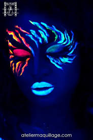 Photography And Makeup Inspration Black Light Makeup Dark Makeup Neon Face Paint