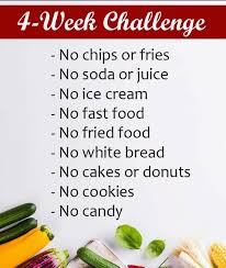 4 Week Challenge Healthy Lifestyle Habits Diet Challenge Healthy