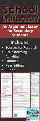 Should Students Be Required To Wear School Uniforms Walk You Secondary Students Through The Argument Argumentative Essay Essay Business Letter Format Example