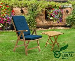 Price 215 Cheltenham Reclining Chair With Free Table Cushion Feel The Comfort Of This Cheltenham Teak Chair Featuring An Adjustable Backdrop With Five Di