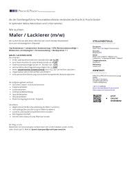 Gerne an der frischen luft und unterschiedlichen arbeitsorten bist 2. Maler Lackierer M W