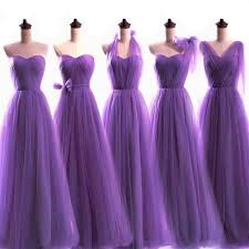 Annabelle 5 In 1 Purple Bridesmaid Dress One Dress With Multiple Styles Purple Bridesmaid Dresses Long