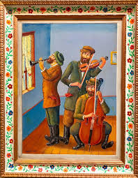 Sheet music sheet music is of limited value. Maurice Kish Three Klezmer Musicians Modern Judaica Shtetl Oil Painting Wpa Jewish Artist For Sale At 1stdibs