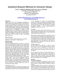 Willing to write a qualitative research paper but struggling to find an appropriate topic to write if you are unable to find good qualitative research topics for your research paper then do follow the list. Final Paper Module Dbb03 Qualitative Research Methods For Interaction Design By Marjolein Kors Issuu