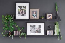 Diy Photo Ledge Shelves Inspired By Ikea S Mosslanda Line Murphy Bed Diy Decor Murphy Bed