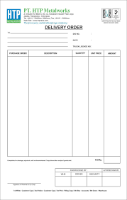 Contoh ayat penyata tahun 2; Contoh Delivery Order Malaysia