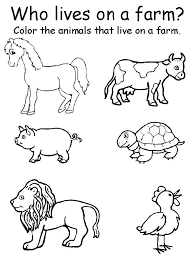 Animal Printables For Kindergarten Animal Worksheets Farm Animals Preschool Animal Activities For Kids