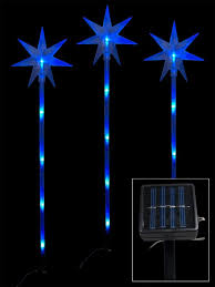 6 Blue Led Solar North Stars On Stakes 66cm Christmas Solar Christmas Lights Led Christmas Lights Blue Christmas Lights