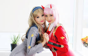 Attractive cheryl long wavy blonde hair cosplay party wig 24 inches. Wallpaper Girl Fantasy Pink Hair Long Hair Beautiful Model Pretty Cosplay Blonde Attractive Handsome Zero Two Images For Desktop Section Devushki Download