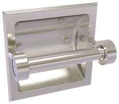 Wall wine rack with glass holder. Continental Recessed Toilet Tissue Holder Modern Toilet Paper Holders By Avondale Decor Llc
