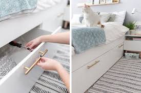 21 Best Ikea Storage Hacks For Small Bedrooms Ikea Malm Bed Malm Bed Ikea Bed