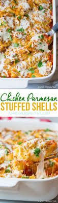 Perfect Chicken Parmesan Stuffed Shells Recipe Via Spicyperspectiv Recipes Italian Recipes Stuffed Shells Recipe