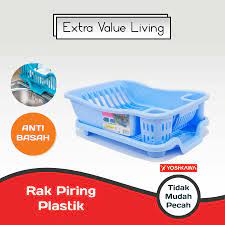 Piring melamin murah bentuk kotak. Yoshikawa Rak Piring Plastik Rak Cuci Piring Pengering Piring Evl Rp 08 Lazada Indonesia