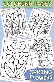 Coloring pages flowers for kids. Flower Coloring Pages For Kids Itsybitsyfun Com