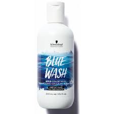 It has no sulfates, so it doesn't strip the hair as deeply as regular shampoo. Schwarzkopf Professional Color Wash Blue 300ml