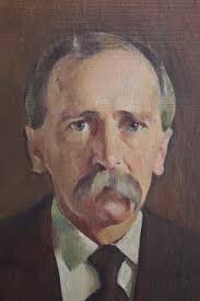 Portrait of My Great Grandfather Bovell ~ the artist and Andrew Carnegie! —  The paintings of William R. Beebe