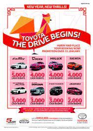 Following on the fourth place is toyota one of the household brand for malaysian toyota sales has dropped from 93 760 units to 63 757 units. Rebates Galore For Toyota Cny Promotion Carsifu