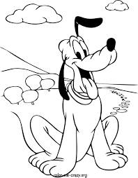 Coloriage A Imprimer Personnages Celebres Walt Disney Mickey Mouse Pluto Numero 287960 Coloriage Disney Coloriage Coloriage Mickey