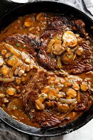 Steaks With Mushroom Gravy Cafe Delites