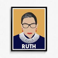 Ruth Bader Ginsburg Feminist Poster Print Feminist Wall Art Etsy Etsy Wall Art Poster Prints Birthday Presents For Girls
