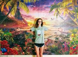 Check spelling or type a new query. Woman Proudly Poses Next To An 18 000 Piece Puzzle That Took Her A Year To Complete Daily Mail Online