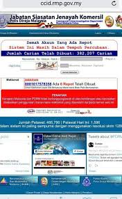 Apks › royal malaysia police, ccid › semak penipu › 1.1.2 (10102). Sarawak Edition Se Info Utk Yg Rajin Shopping Online Tapi Takut Kenak Tipu Seller Boleh Check Sebelum Nak Bank In Ke Akaun Seller Http Ccid Rmp Gov My Semakmule If Ada Report Nipu Pernah Dipolah Atas