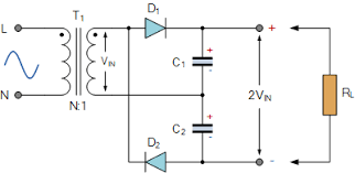 This article is describing the circuit of voltage doubler / multiplier. Voltage Multiplier And Voltage Doubler Circuit
