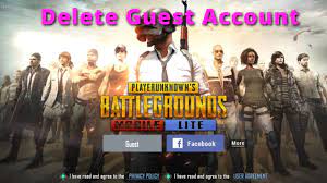 How To Delete Guest Account Unlimited Guest Account Pubg Mobile And Pubg Mobile Lite Youtube