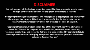 Importance of the copyright notice. Pratik Das Copyright Disclaimer Youtube