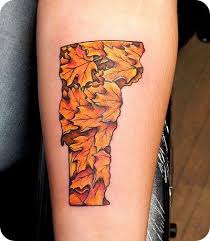 Downtown bellows falls vermont just minutes from i91. Vermont Tattoo Fall Leaves The Colors Custom Piece Design By Cori Jean Sanders Of Kingdom Ink Tattoos Custom Tattoo Future Tattoos
