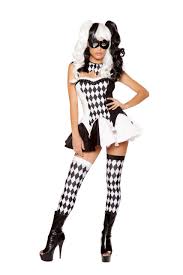 Black And White Halloween Costume Devious Jester Jester Costume Harlequin Costume Clown Halloween Costumes