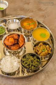 Maharashtrian Thali Meal From Indian State Of Maharashtra Indian Food Recipes Indian Food Recipes Vegetarian Desi Food