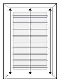 Measure each side from the corner of the concrete to the windows edge. How To Measure For Shutters Selectblinds Com