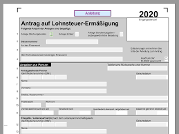 Der erste schritt zur beantragung auf erstattung von teilen der einkommensteuer sind die formulare, welche die finanzämter in jährlich neuer auflage bereitstellen. Antrag Auf Lohnsteuer Ermassigung 2020 Pdf Vorlage Download Chip