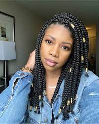 Braids With Beads Small Box Braids Hairstyles Short Box Braids Hairstyles Short Box Braids