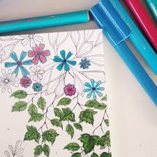 The intricate drawings are inspired by flowers, garden nature, and zen. Colouring Book Review Secret Garden The Crafty Mummy